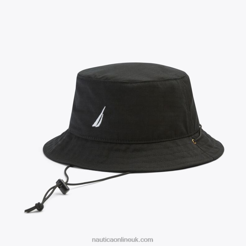Nautica J-Class Boonie Bucket Hat L6J4L677 True Black Men