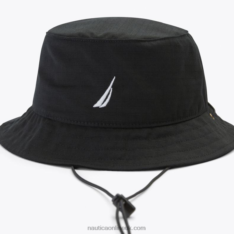 Nautica J-Class Boonie Bucket Hat L6J4L677 True Black Men