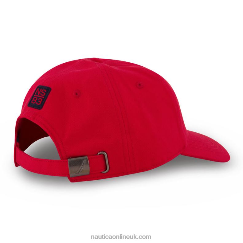 Nautica J-Class Embroidered Cap L6J4L666 Flare Red Men