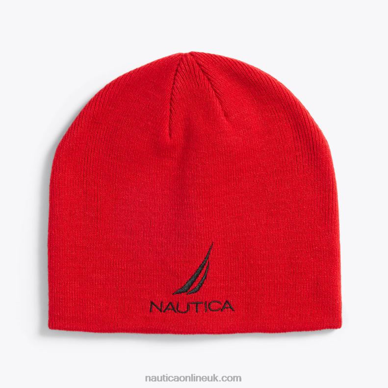 Nautica J-Class Knit Hat L6J4L661 Nautica Red Men