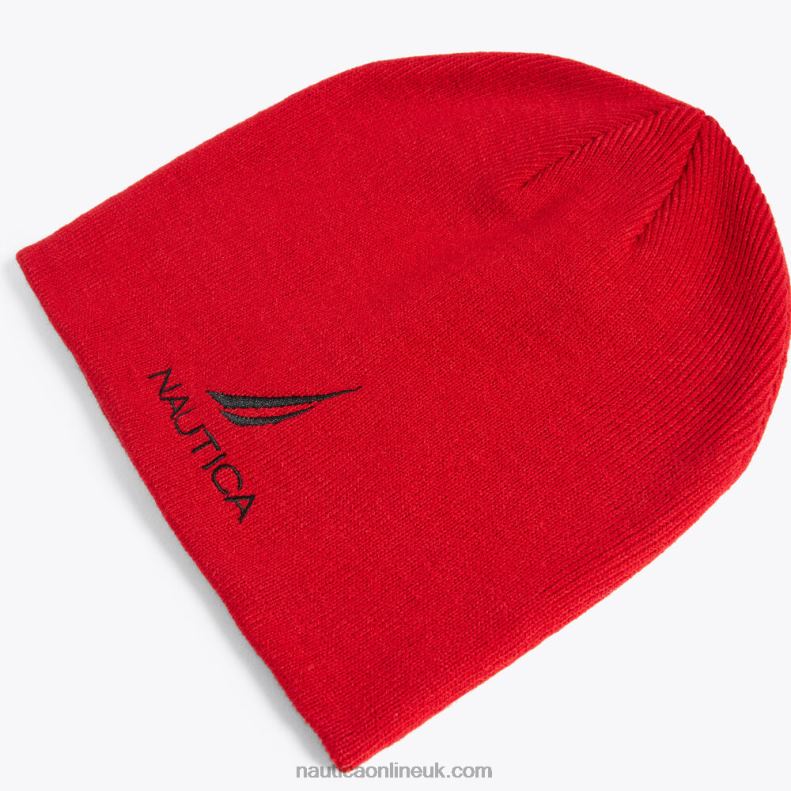 Nautica J-Class Knit Hat L6J4L661 Nautica Red Men