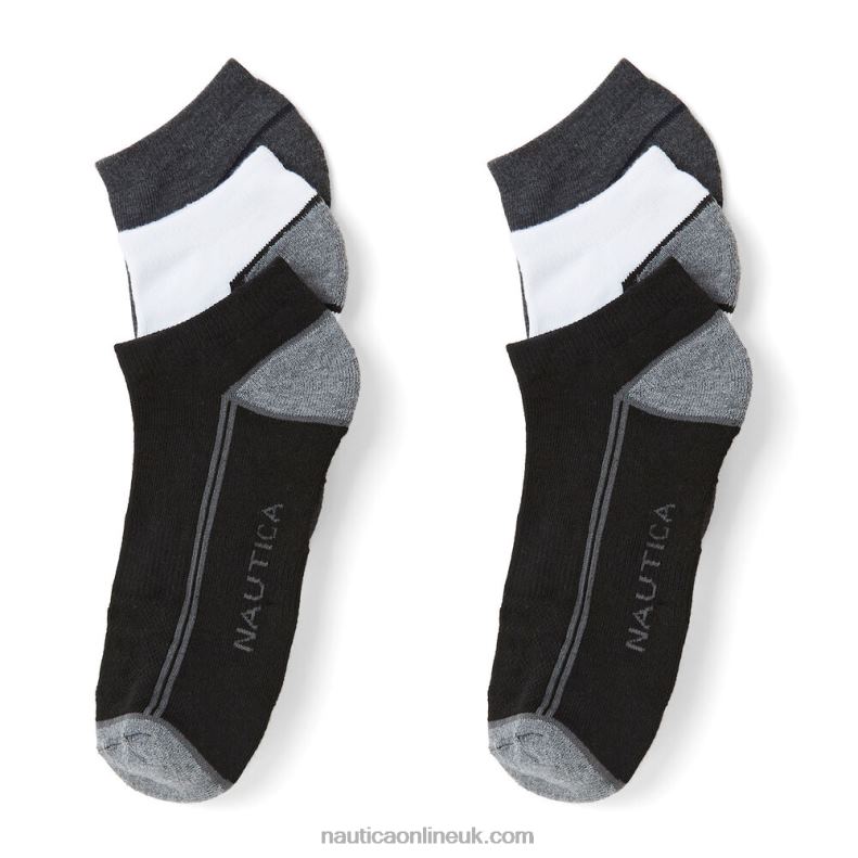 Nautica Athletic Low Cut Socks 6-Pack L6J4L183 True Quarry Men