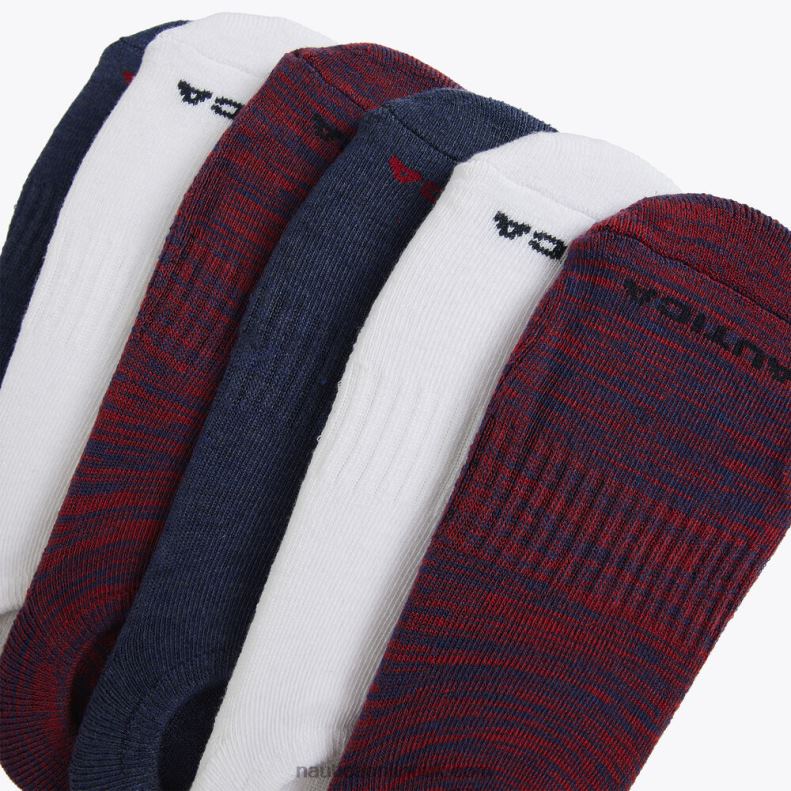Nautica Stretch Liner Socks 6-Pack L6J4L116 Black Onyx Men