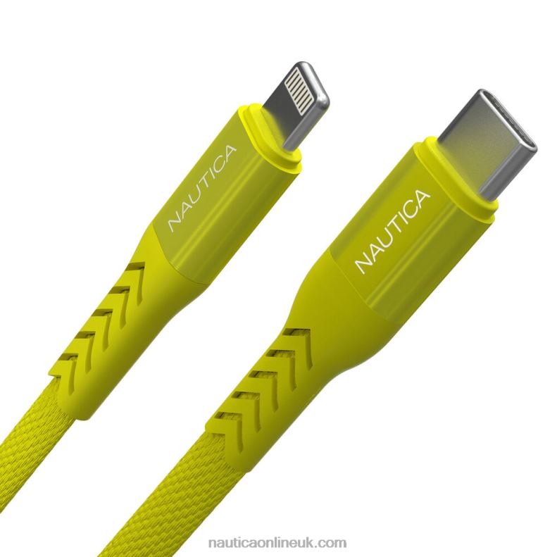 Nautica 7Ft Lightning To Usb-C Cable L6J4L331 Yellow Men