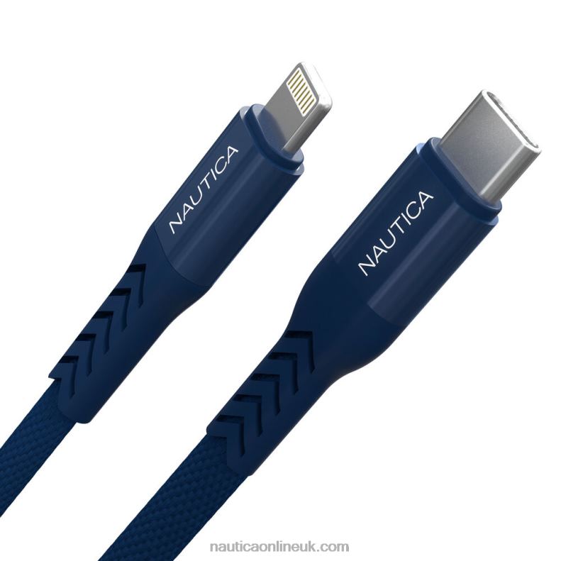 Nautica 7Ft Lightning To Usb-C Cable L6J4L899 Workshirt Blue Men