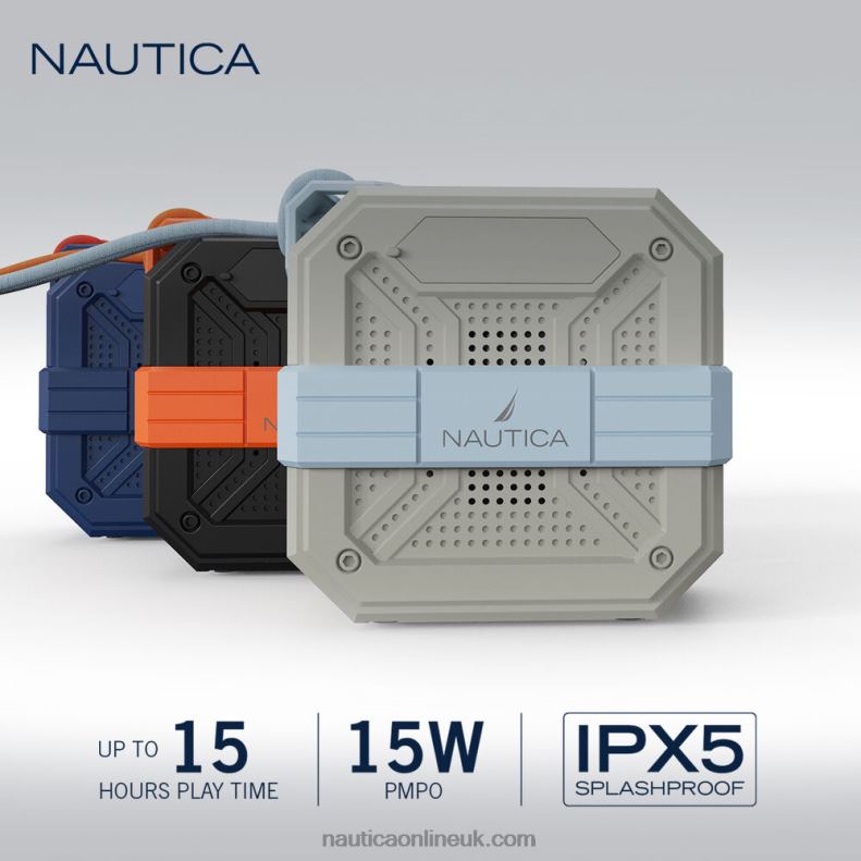 Nautica S100 Portable Bluetooth Outdoor Speaker L6J4L302 Black Men