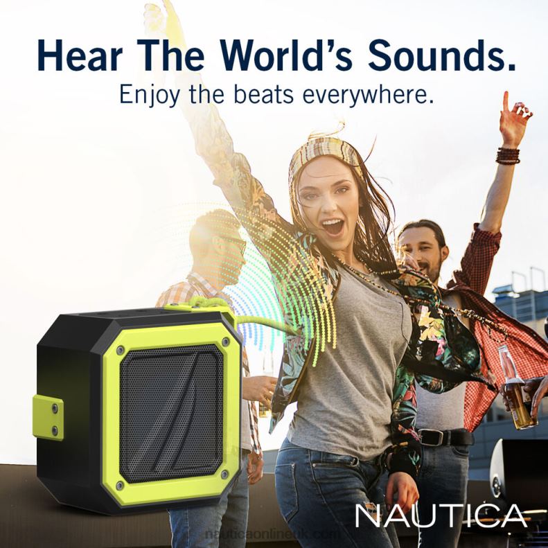 Nautica S100 Portable Bluetooth Outdoor Speaker L6J4L302 Black Men