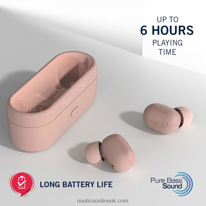 Nautica T3000 True Wireless Earbuds With Charging Case L6J4L928 Workshirt Blue Men