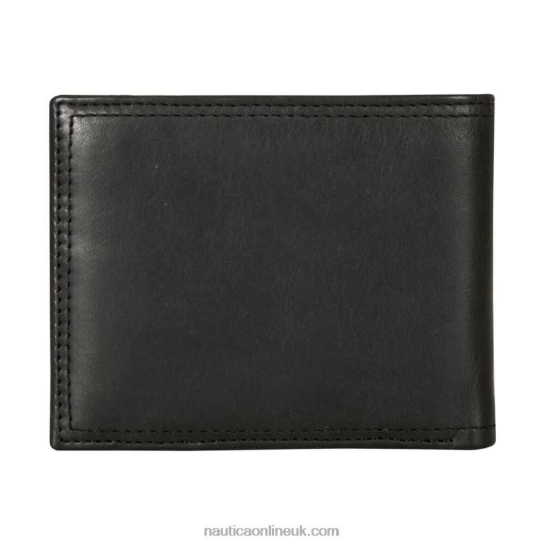 Nautica J-Class Leather Wallet L6J4L210 Black Men