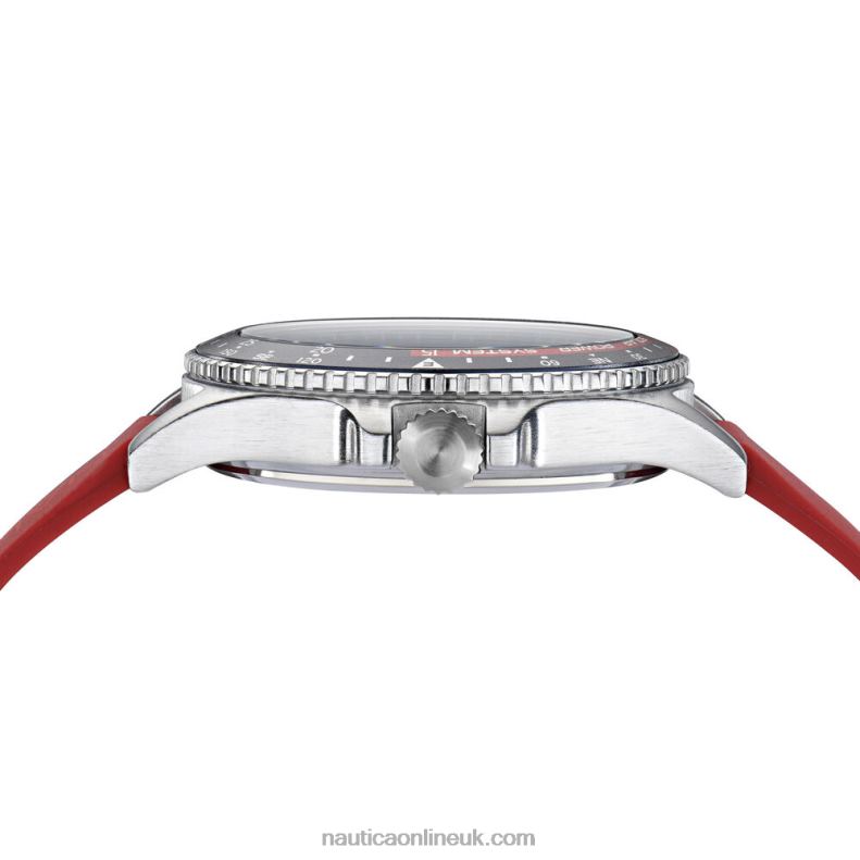 Nautica Cocoa Beach Solar-Powered Silicone 3-Hand Watch L6J4L306 Multi Men