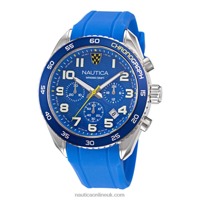 Nautica Key Biscane Silicone Chronograph Watch L6J4L347 Multi Men