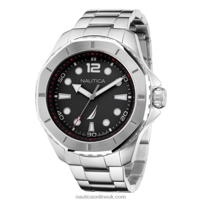 Nautica Koh May Bay Stainless Steel And Silicone Watch Box Set L6J4L220 Multi Men