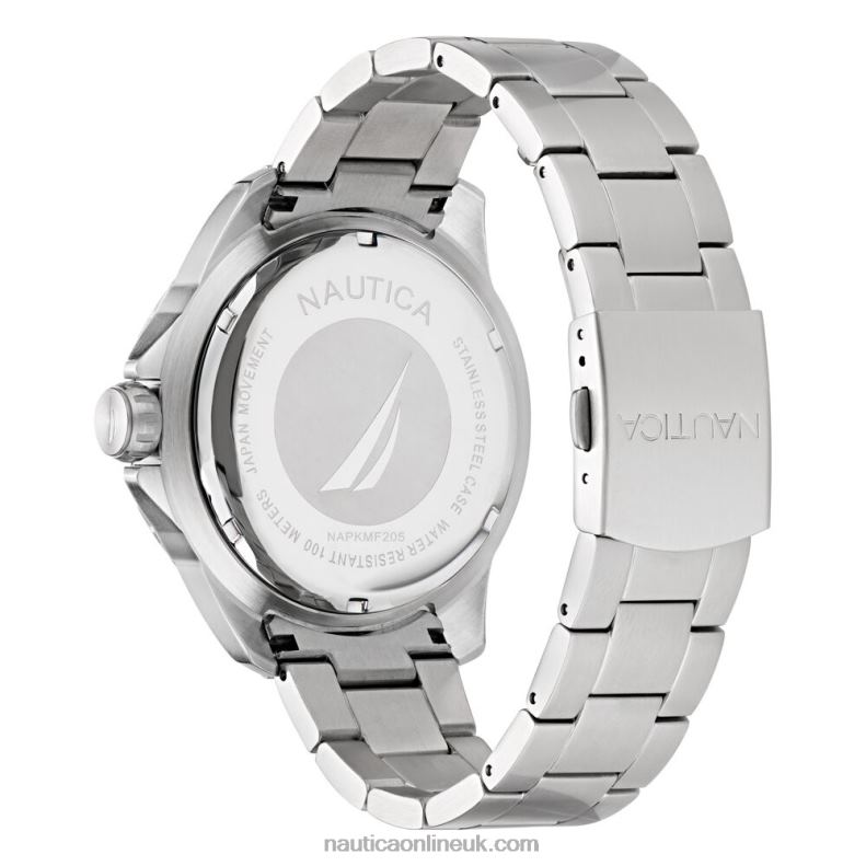 Nautica Koh May Bay Stainless Steel And Silicone Watch Box Set L6J4L220 Multi Men