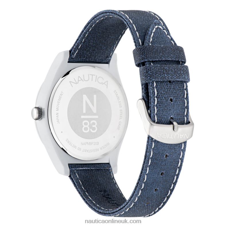 Nautica Mercury Bay Canvas 3-Hand Watch L6J4L346 Multi Men