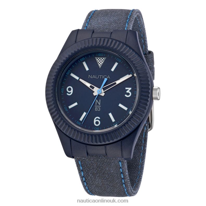 Nautica Mercury Bay Canvas 3-Hand Watch L6J4L350 Multi Men