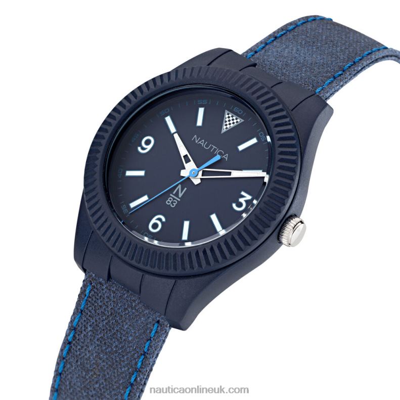 Nautica Mercury Bay Canvas 3-Hand Watch L6J4L350 Multi Men