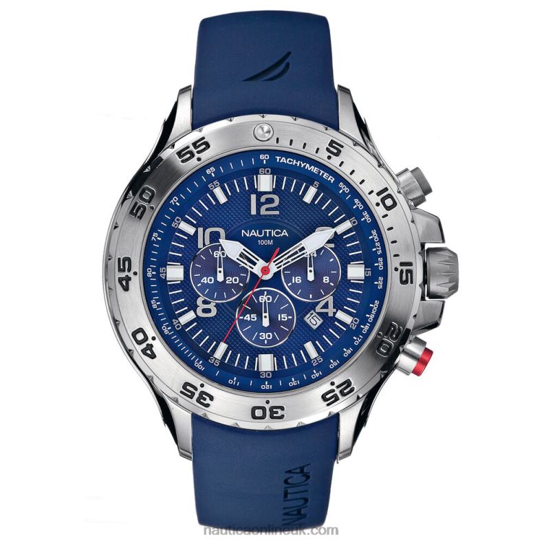 Nautica Nst Chronograph Watch - Blue L6J4L353 Multi Men
