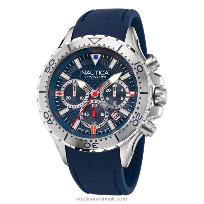 Nautica Nst Silicone Chronograph Watch L6J4L321 Multi Men