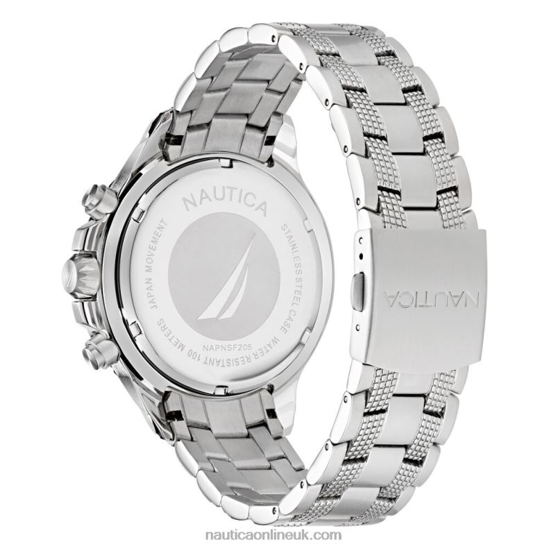 Nautica Nst Stainless Steel And Silicone Watch Box Set L6J4L269 Multi Men