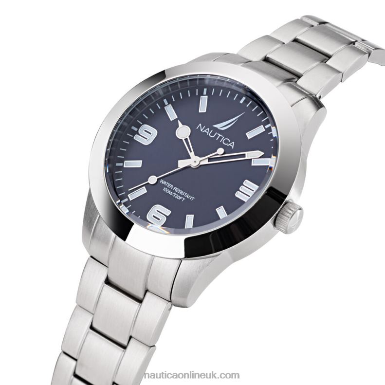 Nautica Pacific Beach Stainless Steel 3-Hand Watch L6J4L436 Multi Men