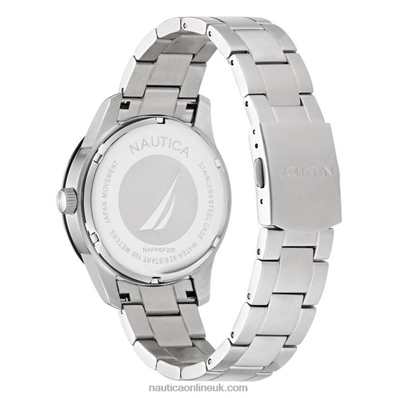 Nautica Pacific Beach Stainless Steel 3-Hand Watch L6J4L436 Multi Men