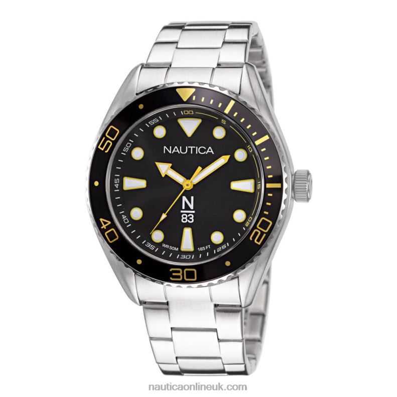 Nautica Stainless Steel 3-Hand Watch L6J4L352 Multi Men