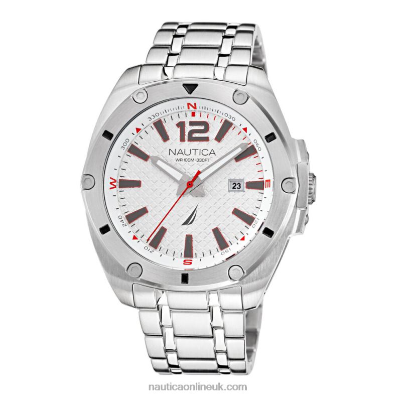 Nautica Stainless Steel 3-Hand Watch L6J4L354 Multi Men