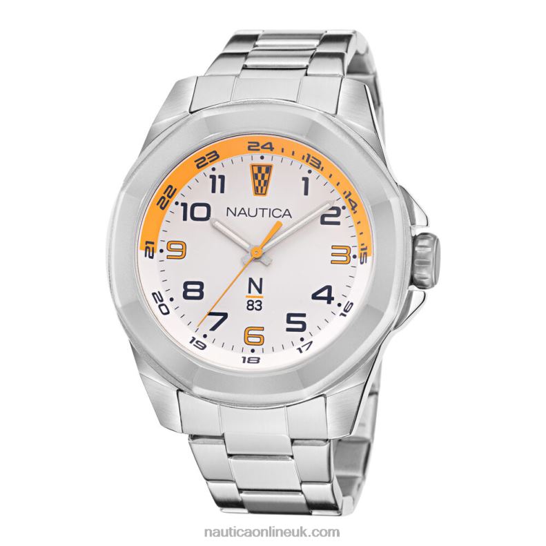 Nautica Stainless Steel And Silicone Watch Box Set L6J4L305 Multi Men