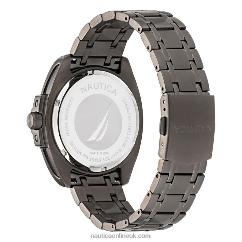 Nautica Tin Can Bay Stainless Steel 3-Hand Watch L6J4L395 Multi Men