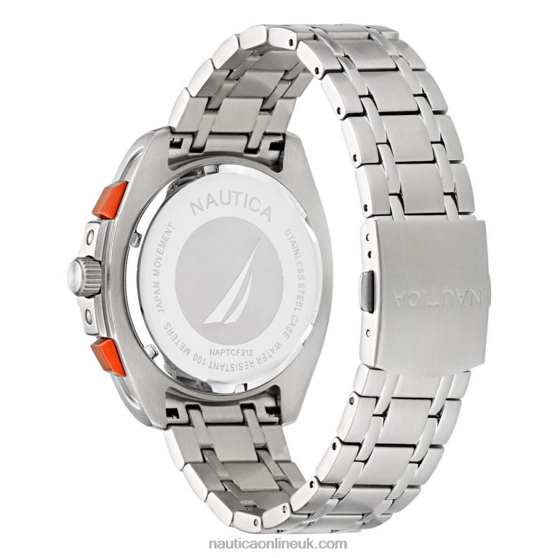Nautica Tin Can Bay Stainless Steel And Silicone Watch Box Set L6J4L90 Multi Men
