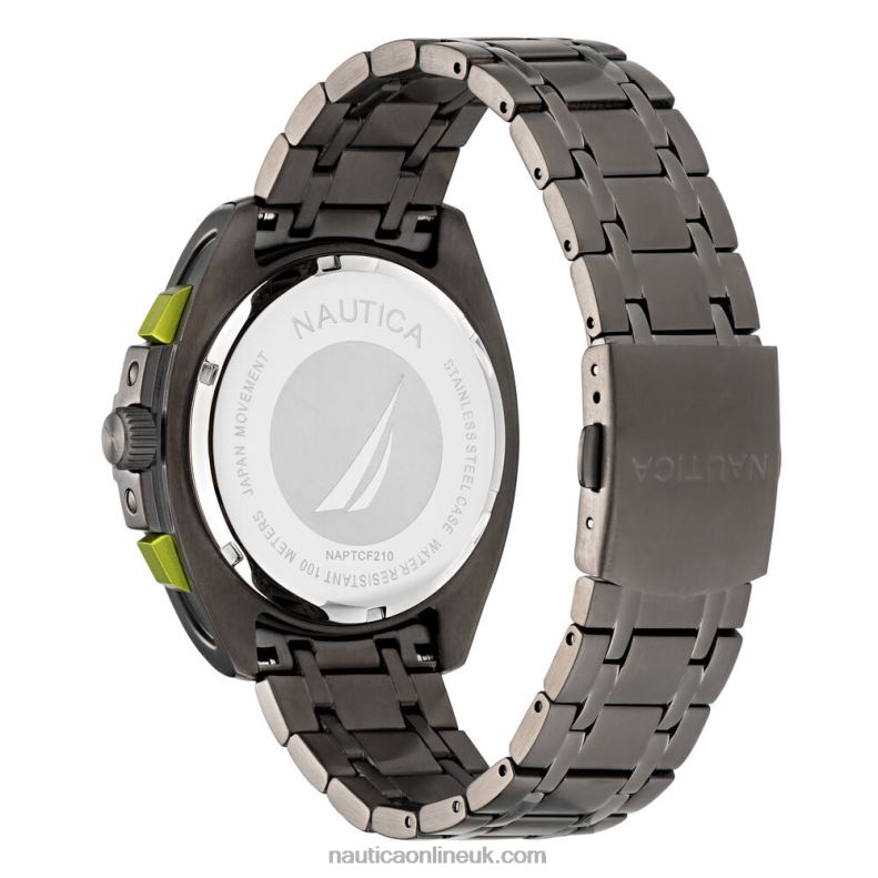 Nautica Tin Can Bay Stainless Steel Chronograph Watch L6J4L98 Multi Men