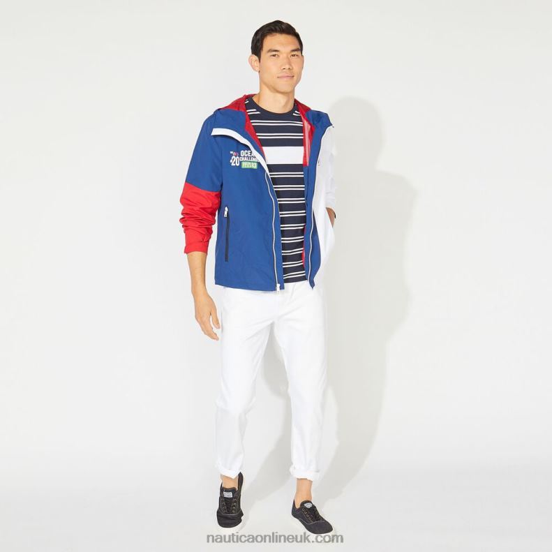 Nautica Big & Tall Lightweight Colorblock Jacket L6J4L659 Estate Blue Men