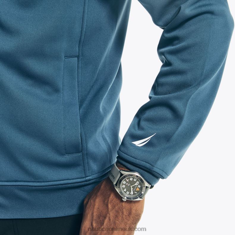 Nautica Big & Tall Navtech Sustainably Crafted Full-Zip Track Jacket L6J4L501 Lapis Blue Men