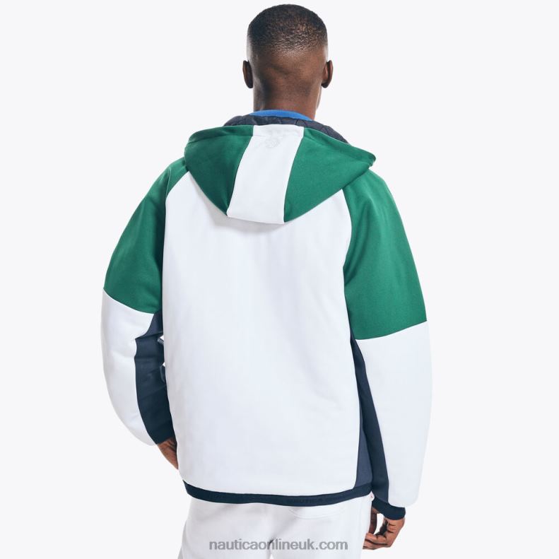 Nautica Competition Sustainably Crafted Full-Zip Jacket L6J4L516 Bright White Men