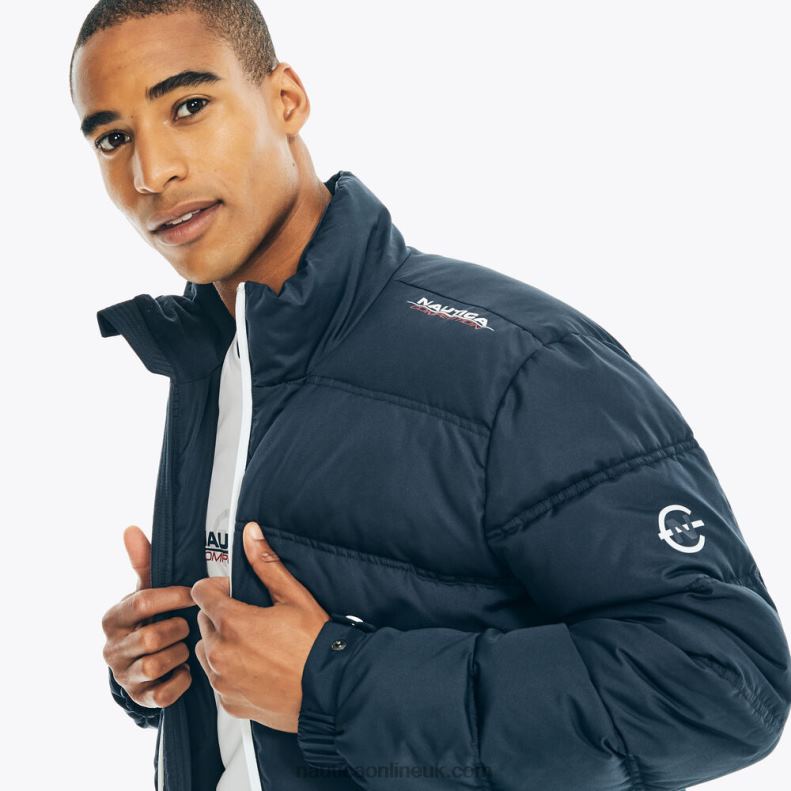 Nautica Competition Sustainably Crafted Tempasphere Bomber Jacket L6J4L680 Navy Men