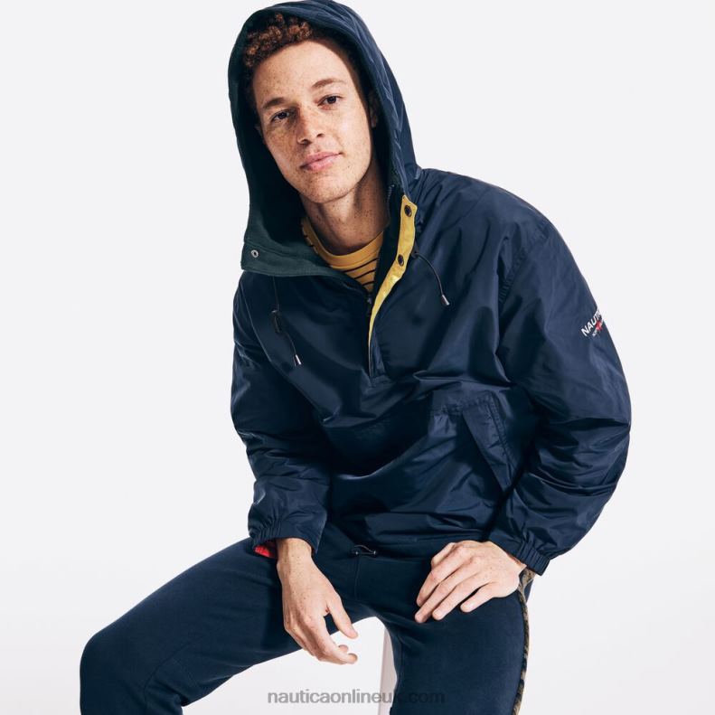 Nautica Sustainably Crafted Reversible Anorak Jacket L6J4L547 Navy Men