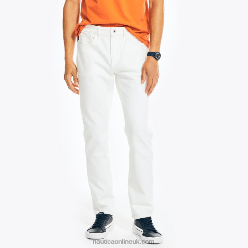 Nautica Athletic Slim Stretch Denim L6J4L691 Egret Men