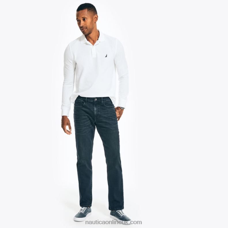 Nautica Vintage Straight Stretch Denim L6J4L39 New Black Men