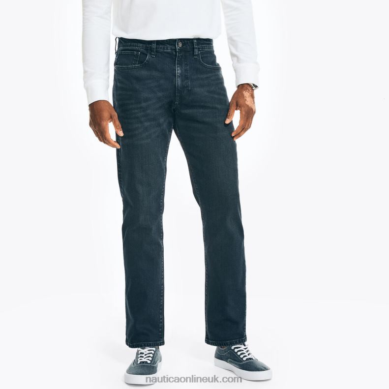 Nautica Vintage Straight Stretch Denim L6J4L39 New Black Men