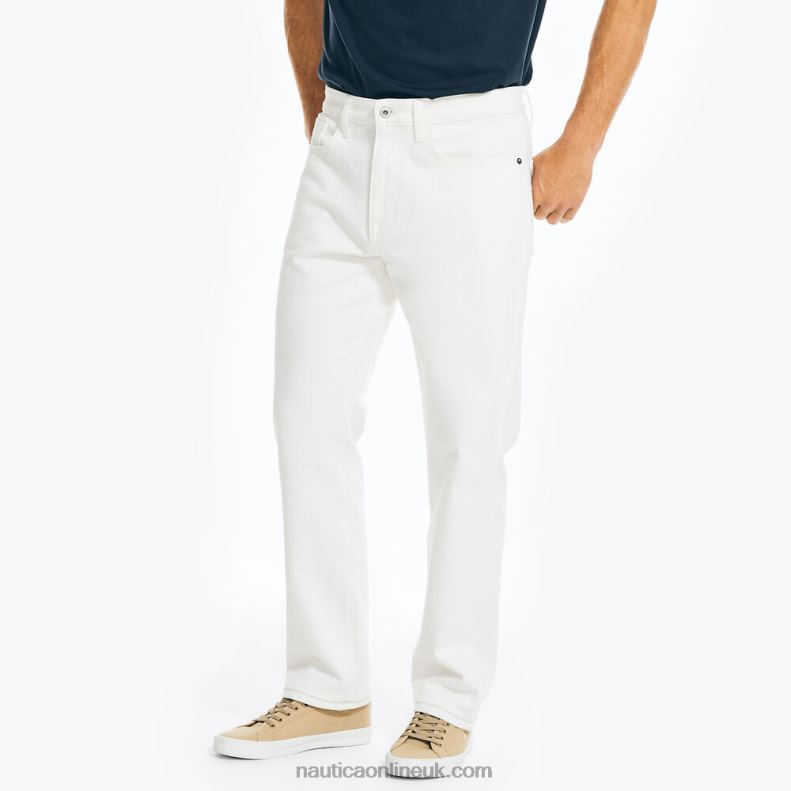 Nautica Vintage Straight Stretch Denim L6J4L684 Egret Men