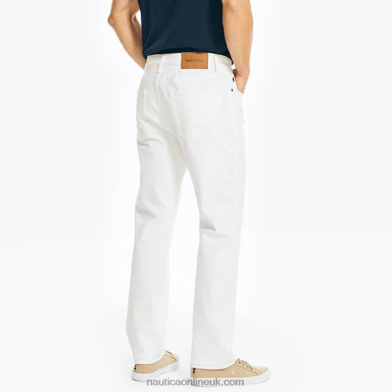 Nautica Vintage Straight Stretch Denim L6J4L684 Egret Men