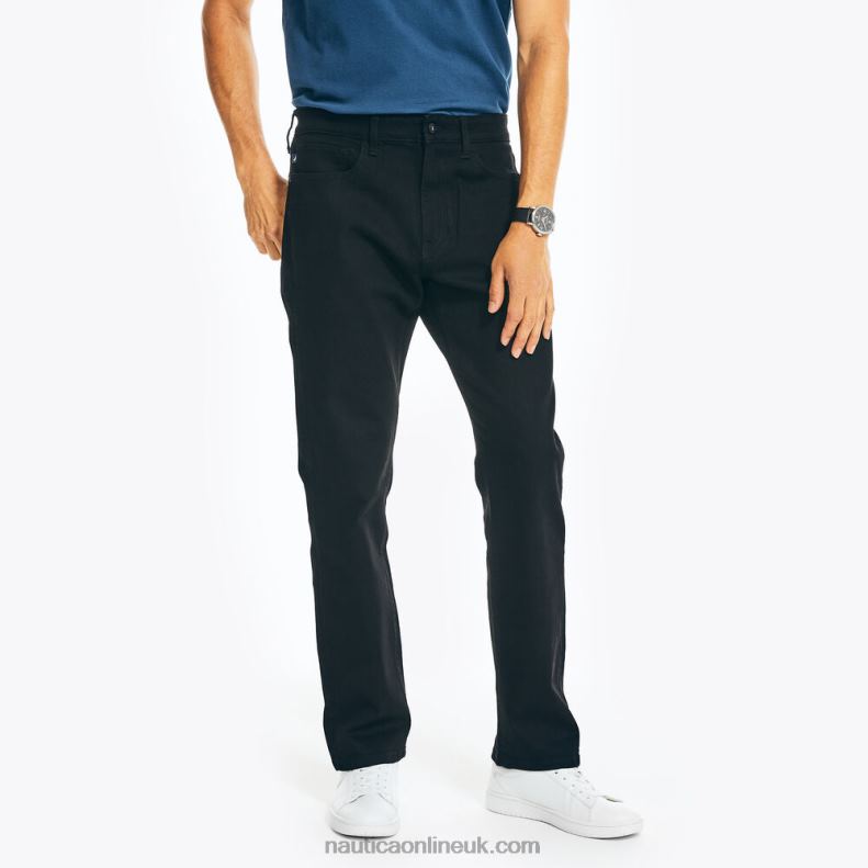 Nautica Vintage Straight Stretch Denim L6J4L708 Black Ink Wash Men