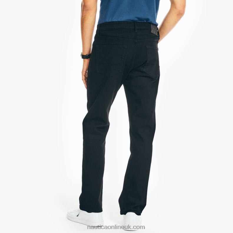 Nautica Vintage Straight Stretch Denim L6J4L708 Black Ink Wash Men