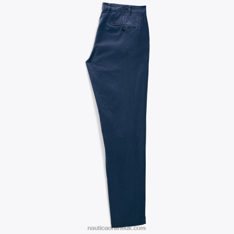 Nautica Big & Tall Classic Fit Deck Pant L6J4L601 Distressed Blue Wash Men