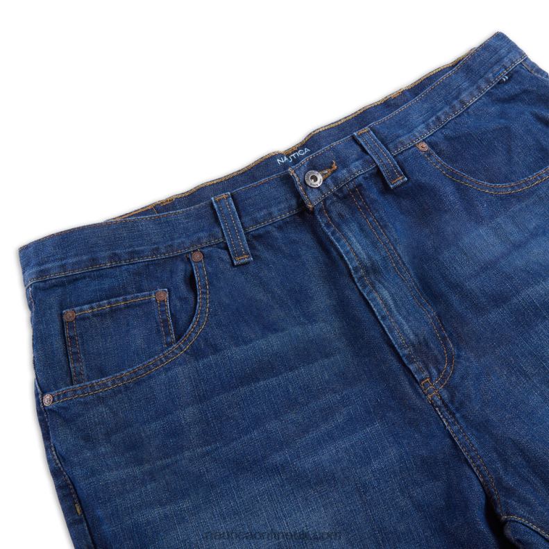 Nautica Big & Tall Straight Fit Denim L6J4L656 Sinker Blue Denim Wash Men