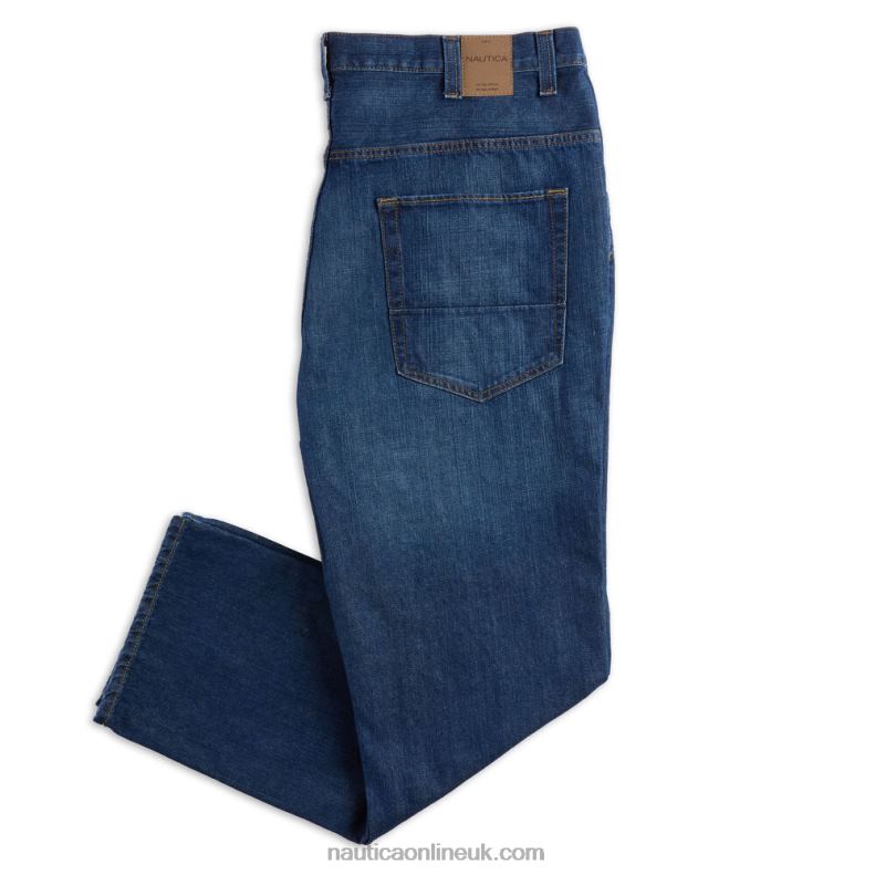 Nautica Big & Tall Straight Fit Denim L6J4L656 Sinker Blue Denim Wash Men