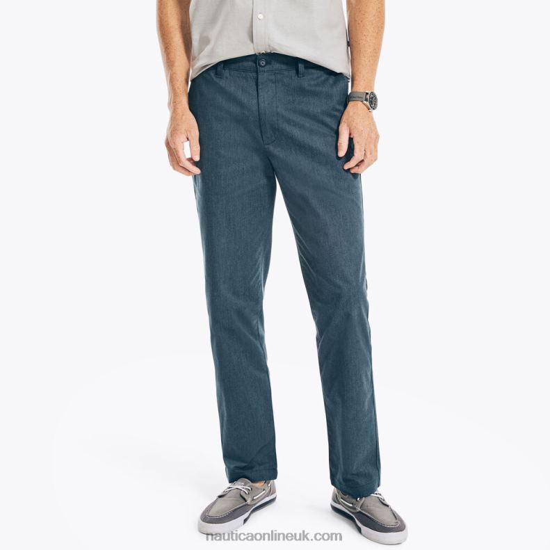 Nautica Classic Fit Heathered Pant L6J4L40 Stormy Blue Heather Men