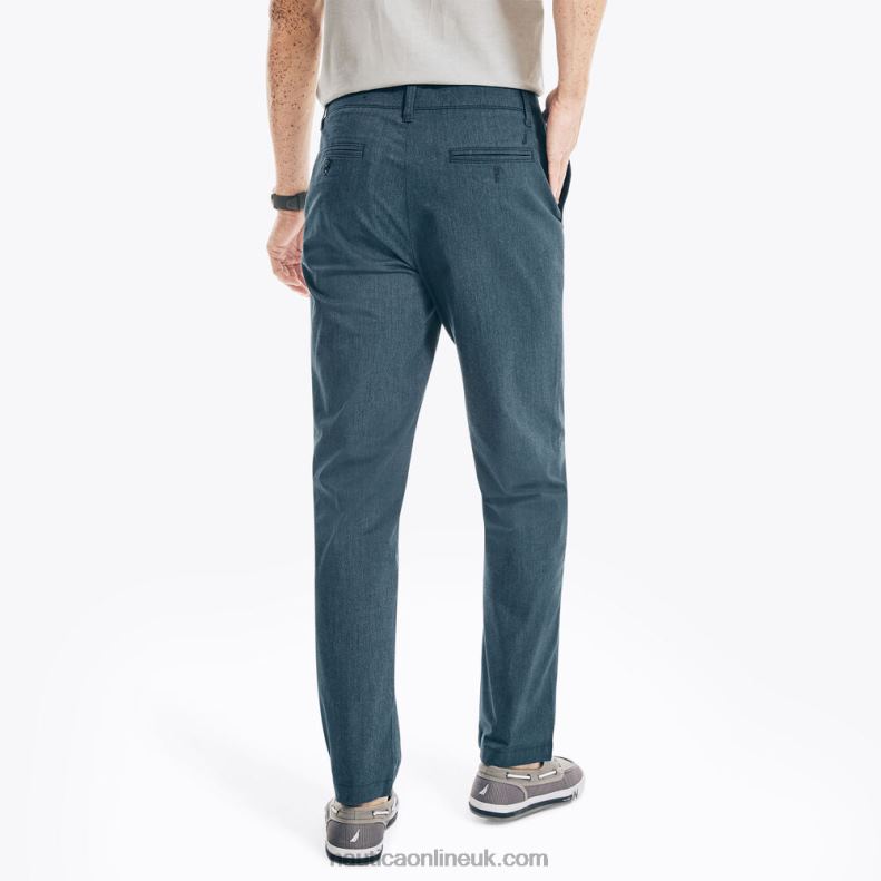 Nautica Classic Fit Heathered Pant L6J4L40 Stormy Blue Heather Men