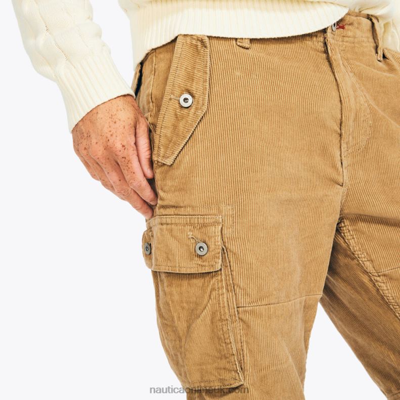 Nautica Corduroy Cargo Jogger L6J4L637 Tuscany Tan Men