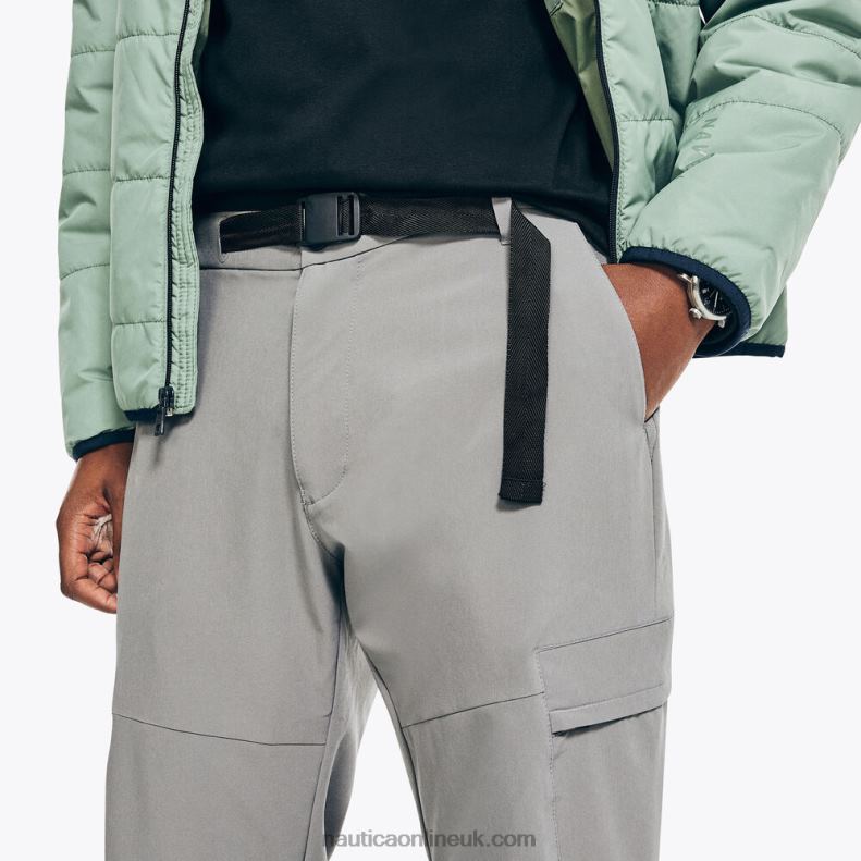 Nautica Navtech Slim Fit Utility Pant L6J4L43 Pewter Grey Men
